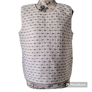 reba rose vintage boho hippie multicolor knitted sleeveles sweater s sweater